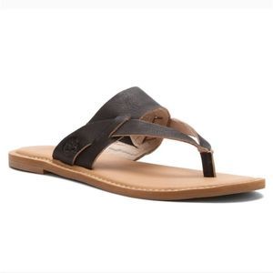 Timberland Brown Leather Thong Sandals
